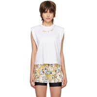 베르사체 진 꾸뛰르 베르사체 Versace Jeans Couture White Charms T-Shirt 231202F110028