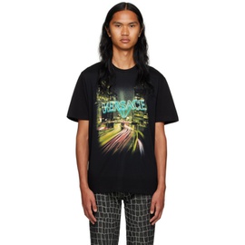 베르사체 Versace Black City Lights T-Shirt 232404M213016