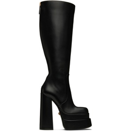베르사체 Versace Black Platform Tall Boots 231404F115001