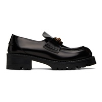 베르사체 Versace Black Alia Platform Loafers 232404F121003