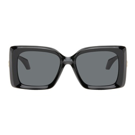 베르사체 Versace Black Medusa Plaque Irregular Sunglasses 242404F005028