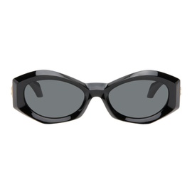 베르사체 Versace Black Medusa Plaque Irregular Sunglasses 242404F005033