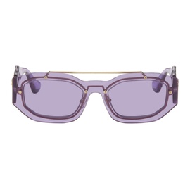 베르사체 Versace Purple Medusa Biggie Sunglasses 241404F005088