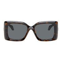 베르사체 Versace Brown Medusa Plaque Irregular Sunglasses 242404F005035