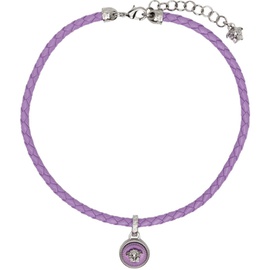 베르사체 Versace Purple Medusa Biggie Necklace 232404F023005