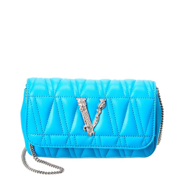 베르사체 베르사체 Versace Virtus Quilted Leather Evening Bag 7135863406724