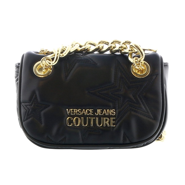 베르사체 베르사체 진 꾸뛰르 베르사체 Versace Jeans Couture Black Star Quilted Charm Embellished Crossbody Bag 7188391067780