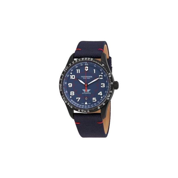 빅토리아녹스 Victorinox Swiss Army MEN'S Airboss Fabric Blue Dial Watch 241998