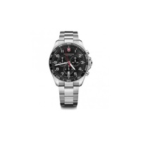 Victorinox Swiss Army MEN'S Fieldforce Chronograph Stainless Steel Black Dial Watch 241899