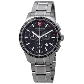 Victorinox Swiss Army MEN'S Alliance Sport Chronograph Stainless Steel Black Dial Watch 241816