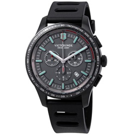 Victorinox Swiss Army MEN'S Alliance Sport Chronograph Rubber Grey Dial Watch 241818