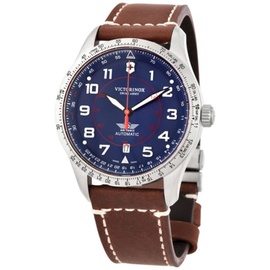 Victorinox Swiss Army MEN'S Ariboss Leather Blue Dial Watch 241887