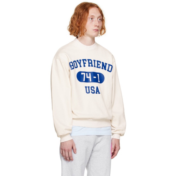  Video Store Apparel 오프화이트 Off-White Boyfriend Sweatshirt 232978M204001