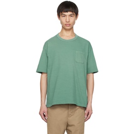 비즈빔 Visvim Green Jumbo T-Shirt 231487M213007