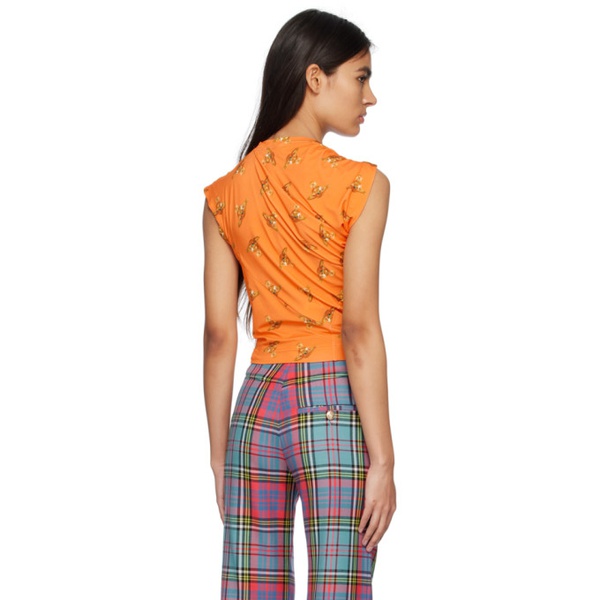  비비안 웨스트우드 Vivienne Westwood Orange Hebo T-Shirt 231314F110018