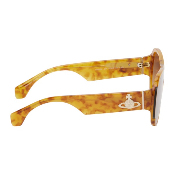  비비안 웨스트우드 Vivienne Westwood Tortoiseshell Atlanta Sunglasses 241314F005018