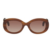 비비안 웨스트우드 Vivienne Westwood Brown Round Sunglasses 241314F005021