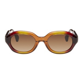 비비안 웨스트우드 Vivienne Westwood Orange & Red Zephyr Sunglasses 241314M134030