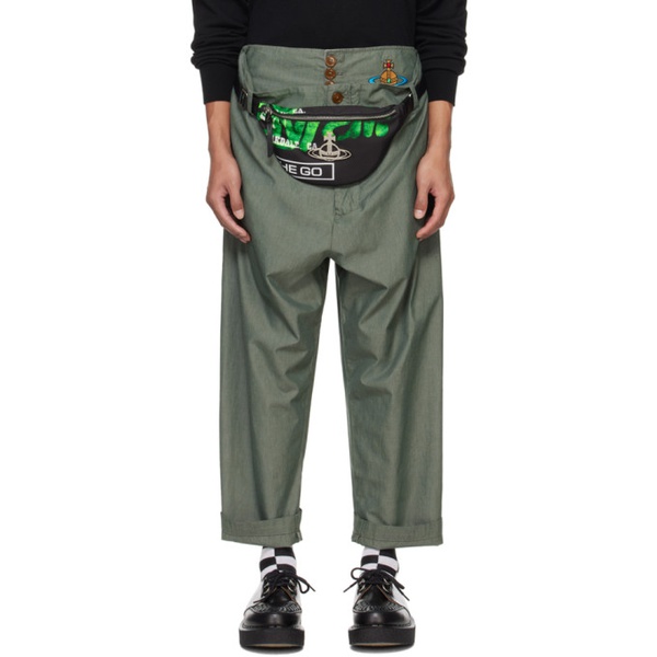  비비안 웨스트우드 Vivienne Westwood Green Alien Trousers 232314M191016
