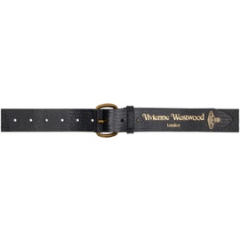 비비안 웨스트우드 Vivienne Westwood Black Roller Buckle Belt 232314M131002