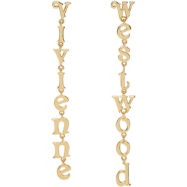 비비안 웨스트우드 Vivienne Westwood Gold Raimunda Earrings 241314F022022