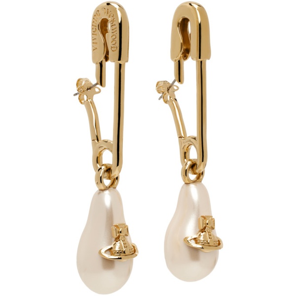  비비안 웨스트우드 Vivienne Westwood Gold Yael Earrings 232314F022061