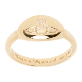 비비안 웨스트우드 Vivienne Westwood Gold Tilly Ring 241314F024016