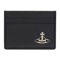 비비안 웨스트우드 Vivienne Westwood Black Hardware Bifold Card Holder 241314M163027