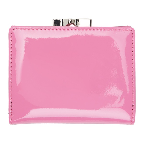  비비안 웨스트우드 Vivienne Westwood Pink Small Frame Wallet 241314F040002