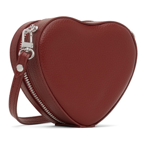  비비안 웨스트우드 Vivienne Westwood Red Mini Louise Heart Crossbody Bag 241314F048026