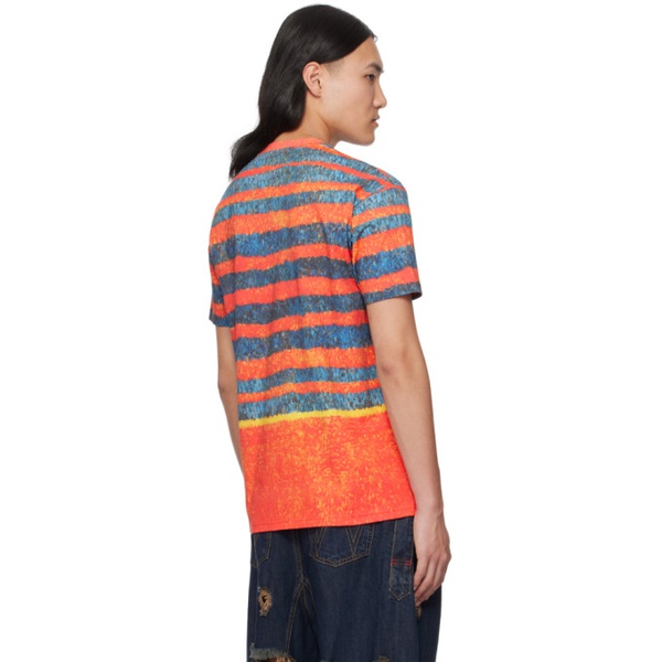  비비안 웨스트우드 Vivienne Westwood Orange & Blue Classic T-Shirt 241314M213014