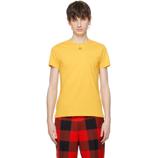  비비안 웨스트우드 Vivienne Westwood Yellow Orb Peru T-Shirt 241314M213027