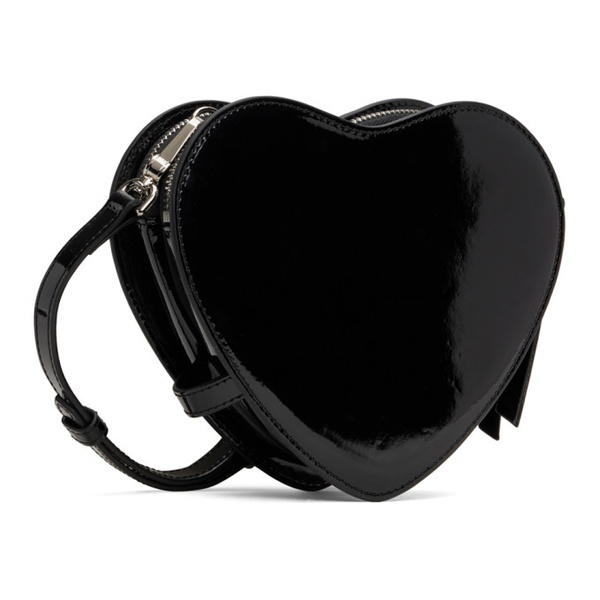  비비안 웨스트우드 Vivienne Westwood Black Louise Heart Crossbody Bag 241314M171022