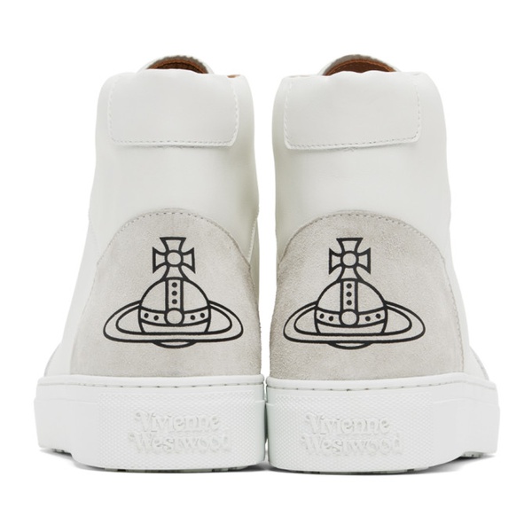  비비안 웨스트우드 Vivienne Westwood White Classic Sneakers 241314M236006