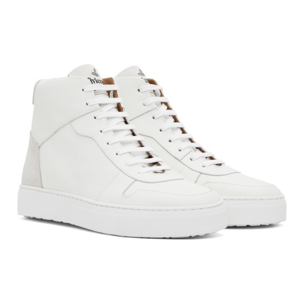  비비안 웨스트우드 Vivienne Westwood White Classic Sneakers 241314M236006