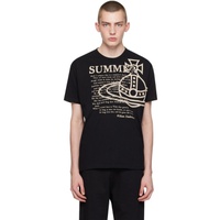 비비안 웨스트우드 Vivienne Westwood Black Summer Classic T-Shirt 241314M213043