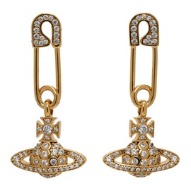 비비안 웨스트우드 Vivienne Westwood Gold Lucrece Earrings 241314F022006