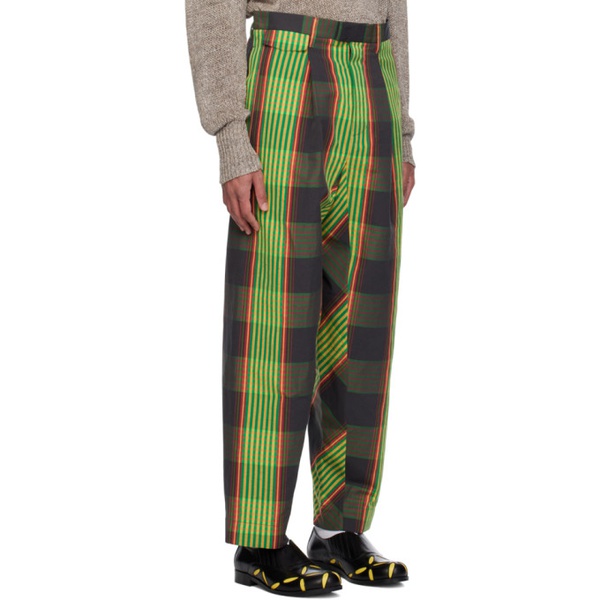  비비안 웨스트우드 Vivienne Westwood Multicolor Long Macca Trousers 241314M191019