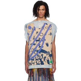 비비안 웨스트우드 Vivienne Westwood Multicolor Cave Man T-Shirt 241314M213048