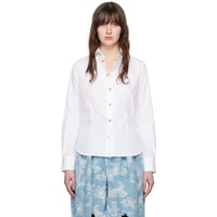 비비안 웨스트우드 Vivienne Westwood White Toulouse Shirt 241314F109010