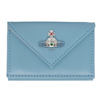 비비안 웨스트우드 Vivienne Westwood Blue & Silver Envelope Billfold Wallet 241314M164027