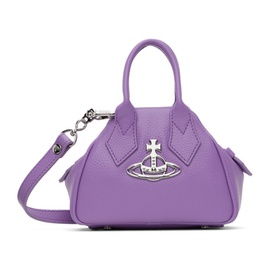 비비안 웨스트우드 Vivienne Westwood Purple Mini Yasmine Bag 241314F046048