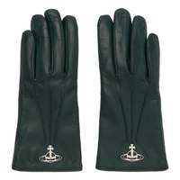 비비안 웨스트우드 Vivienne Westwood Green Orb Gloves 232314M135000