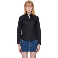비비안 웨스트우드 Vivienne Westwood Black Toulouse Shirt 241314F109009