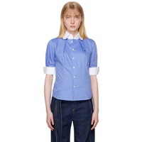 비비안 웨스트우드 Vivienne Westwood Blue Toulouse Shirt 241314F109012