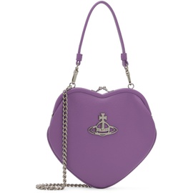 비비안 웨스트우드 Vivienne Westwood Purple Belle Heart Frame Bag 241314F046058