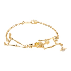비비안 웨스트우드 Vivienne Westwood Gold Skeleton Bracelet 241314F020015