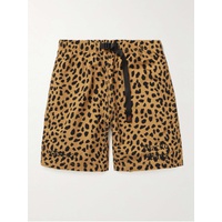 와코마리아 WACKO MARIA + 그라미치 Gramicci Straight-Leg Belted Leopard-Print Nylon Shorts 1647597313933974