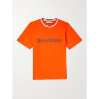 웨일즈 보너 WALES BONNER Logo-Appliqued Organic Cotton-Jersey T-Shirt 43769801096582303