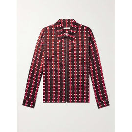 웨일즈 보너 WALES BONNER + Lubaina Himid Printed Jersey Zip-Up Shirt 1647597311387520